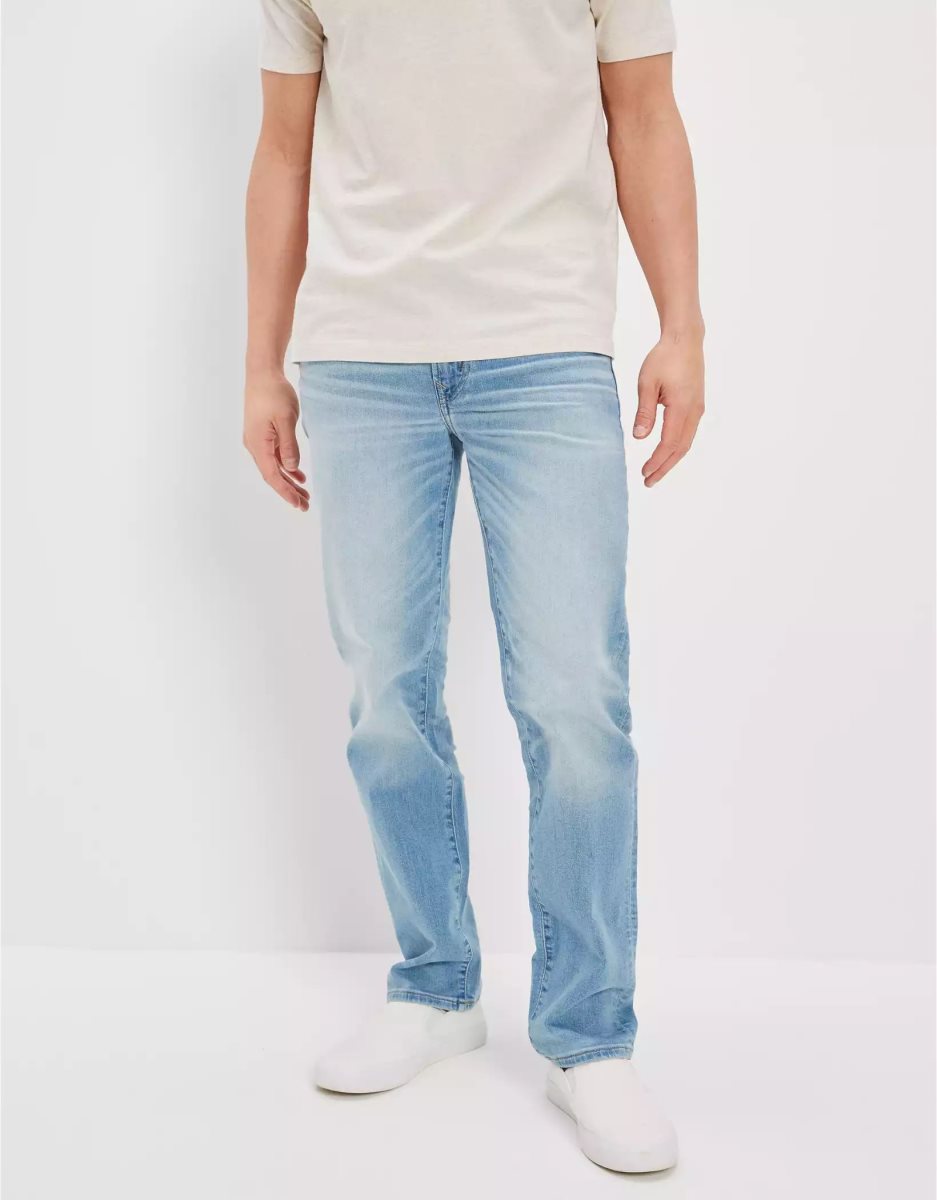 Jean American Eagle AE AirFlexOriginal Droit Bleu Homme | SHC-64604353